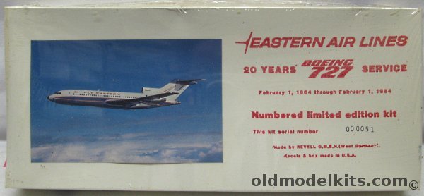 Airliners America 1/144 Boeing 727 Eastern Airlines - 20 Years of 727 Service plastic model kit